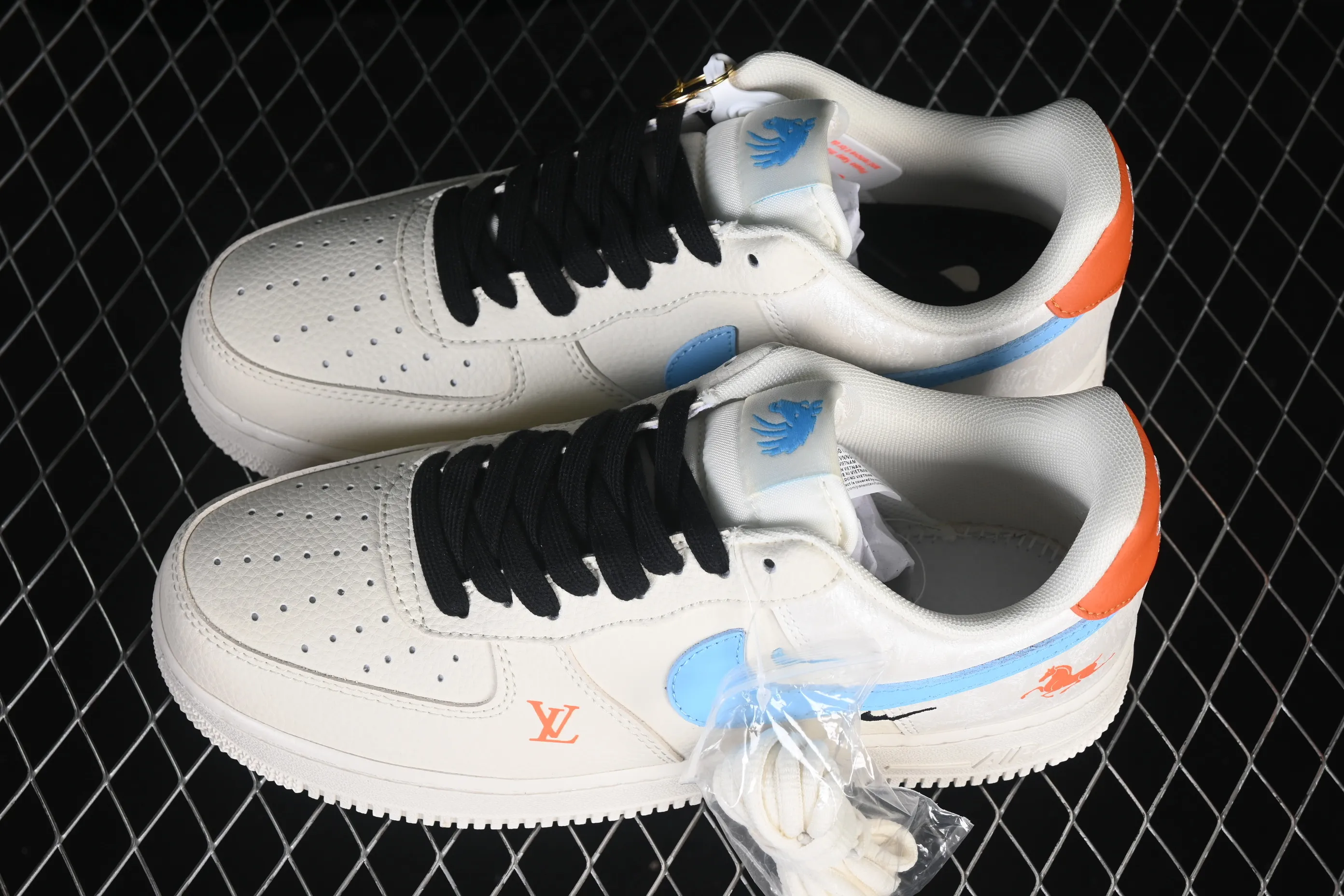 All Categories Nk Air Force 1 Air Force Series Nk Air Force 1 Low Air Force Low Nike Air Force 1'07 Low Co-branded Year of the Horse limited color splicing silk Air Force 1 low-top casual sneakers FV3694-100